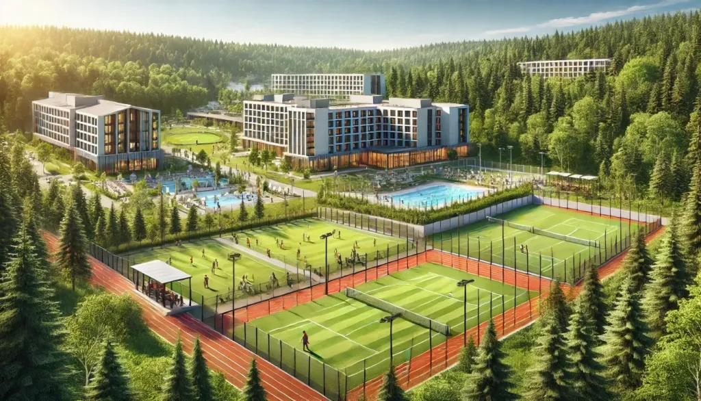 Sportovní areál v srdci Posázaví: Ideální místo pro sportovní aktivity a relaxaci (Foto: Sport-hotel)